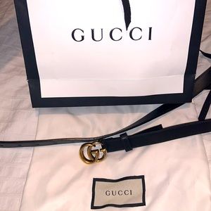 Black Gucci Belt Size 80